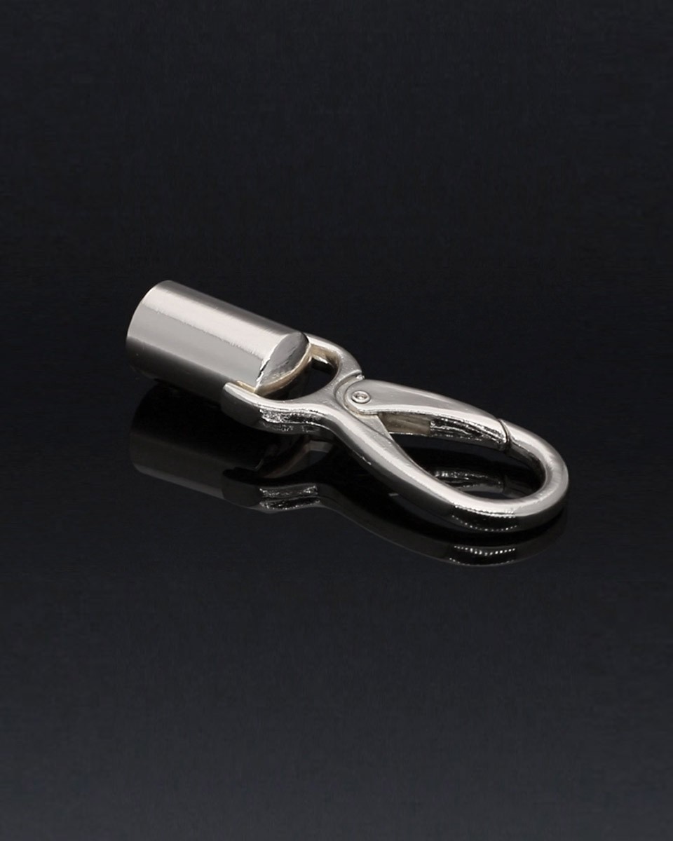 EXTRA  GLANZ KARABINERHAKEN 13  MM  GERALD NICKELGLANZ 1  ST.
