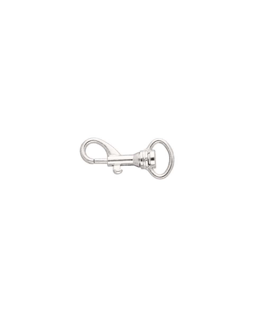 METAL SNAP HOOK 13 MM IWO NICKEL 100  PCS