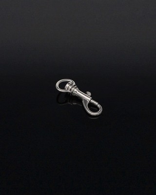 METAL SNAP HOOK 13 MM IWO NICKEL 100  PCS