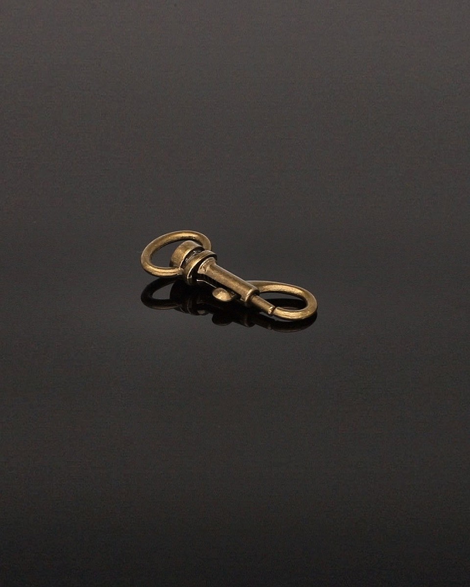 KARABINERHAKEN BCK-H006 13 MM IWO   ALTGOLD 100  ST.