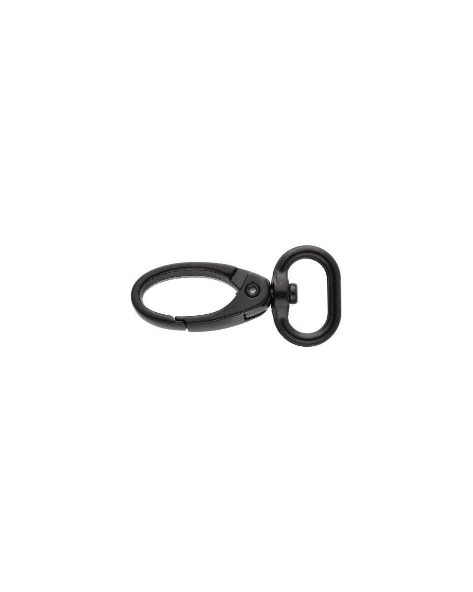 METAL  SNAP HOOK 16 MM 0037 MATT BLACK 100 PCS