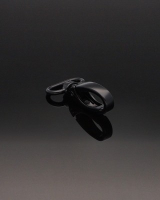METAL     SNAP HOOK 20 MM  0037 MATT BLACK 100 PCS