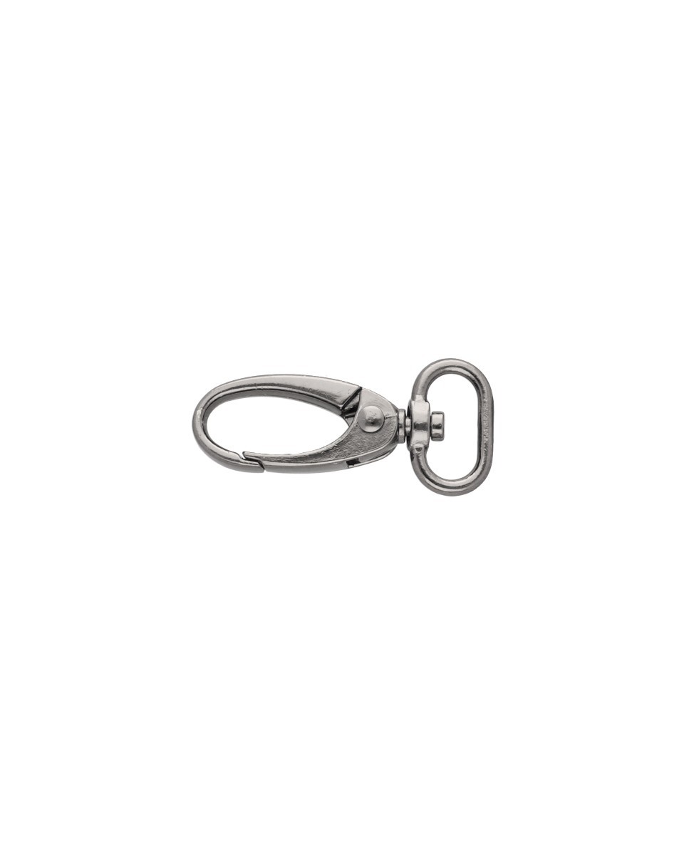 METAL SNAP HOOK 0037 15 MM BLACK NICKEL 100 PCS