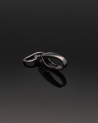METAL SNAP HOOK 0037 20 MM NICKEL BLACK 1 PCS