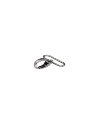 METAL SNAP HOOK 0037 38 MM NICKEL BLACK 1 PCS
