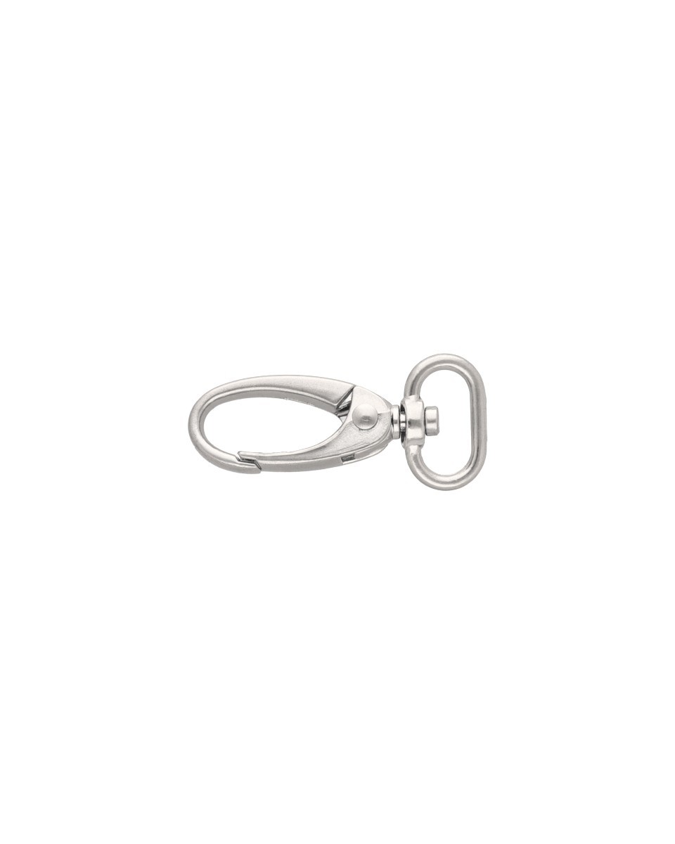 METAL SNAP HOOK 0037 15 MM NICKEL MATT 100 PCS