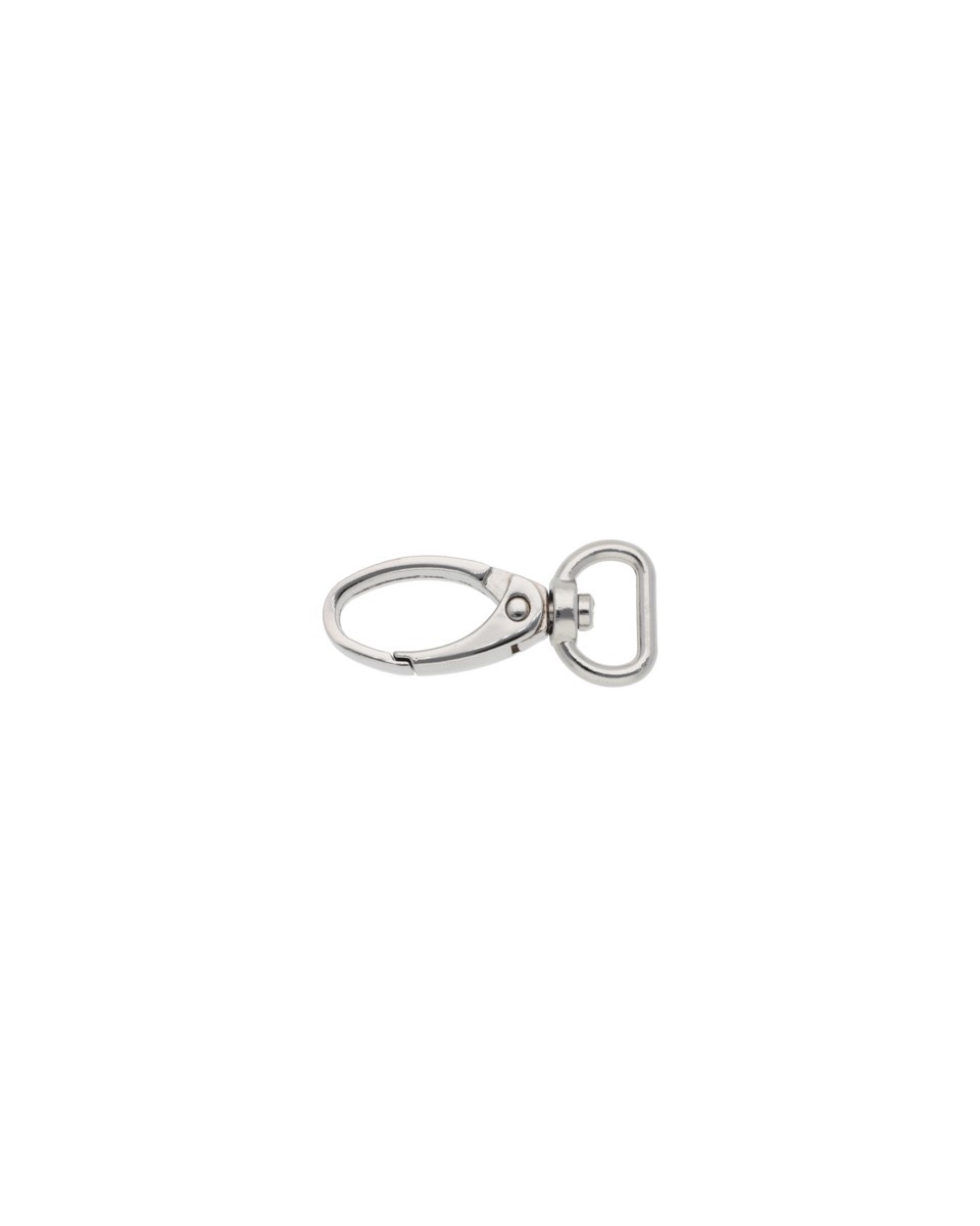 METAL SNAP HOOK 13 MM 0037 GLOSSY NICKEL 100 PCS
