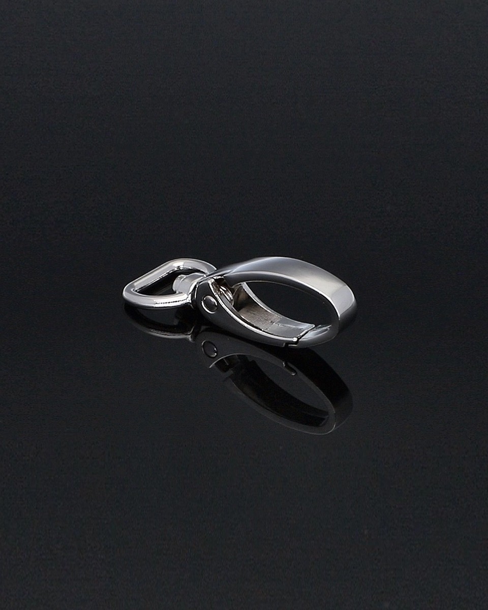 KARABINERHAKEN 13 MM 0037 NICKELGLANZ 100   ST.