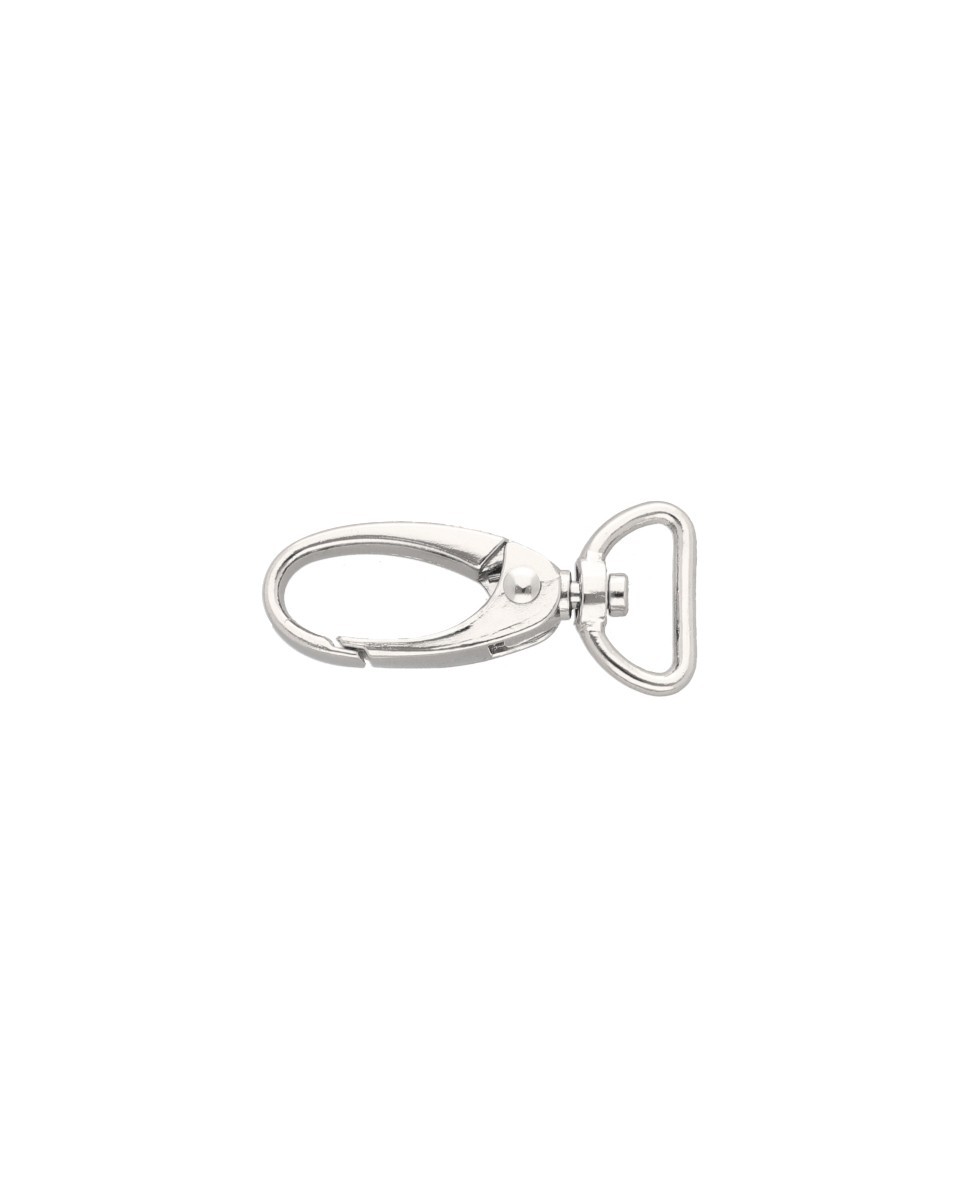 KARABINERHAKEN   0037 16 MM NICKELGLANZ 50  ST.