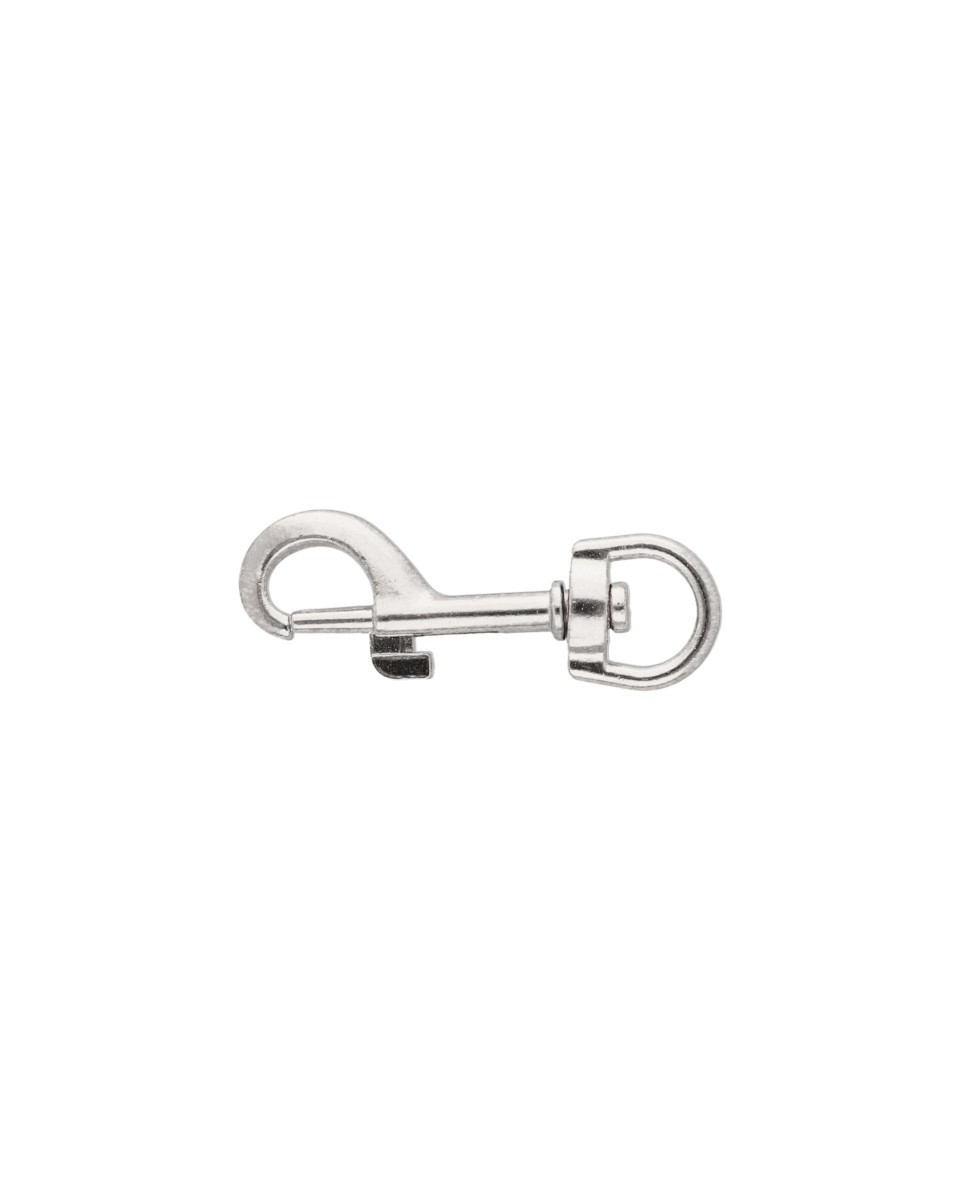 METAL SNAP HOOK 12 MM   MILO NICKEL 100  PCS