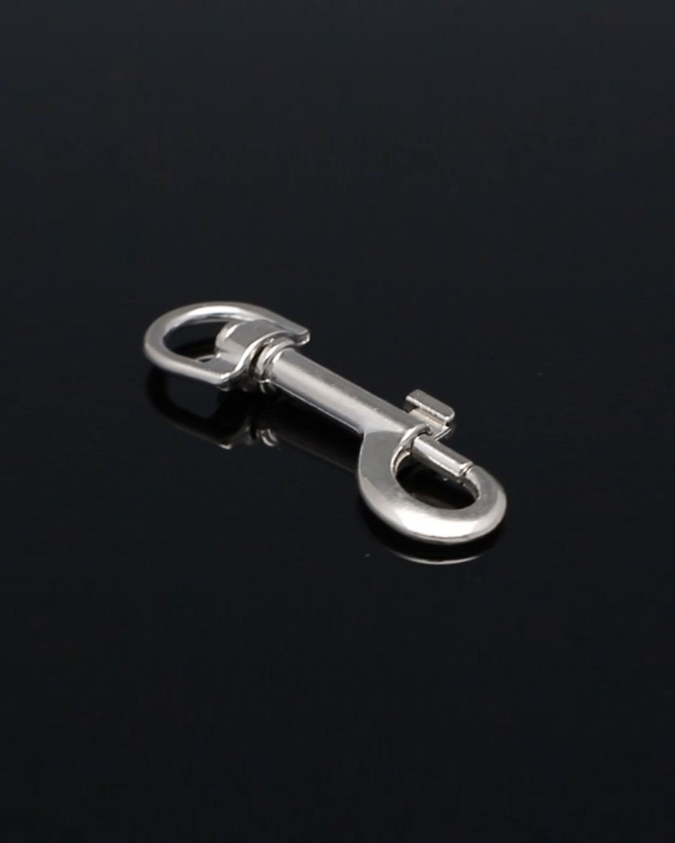 METAL SNAP HOOK 12 MM   MILO NICKEL 100  PCS