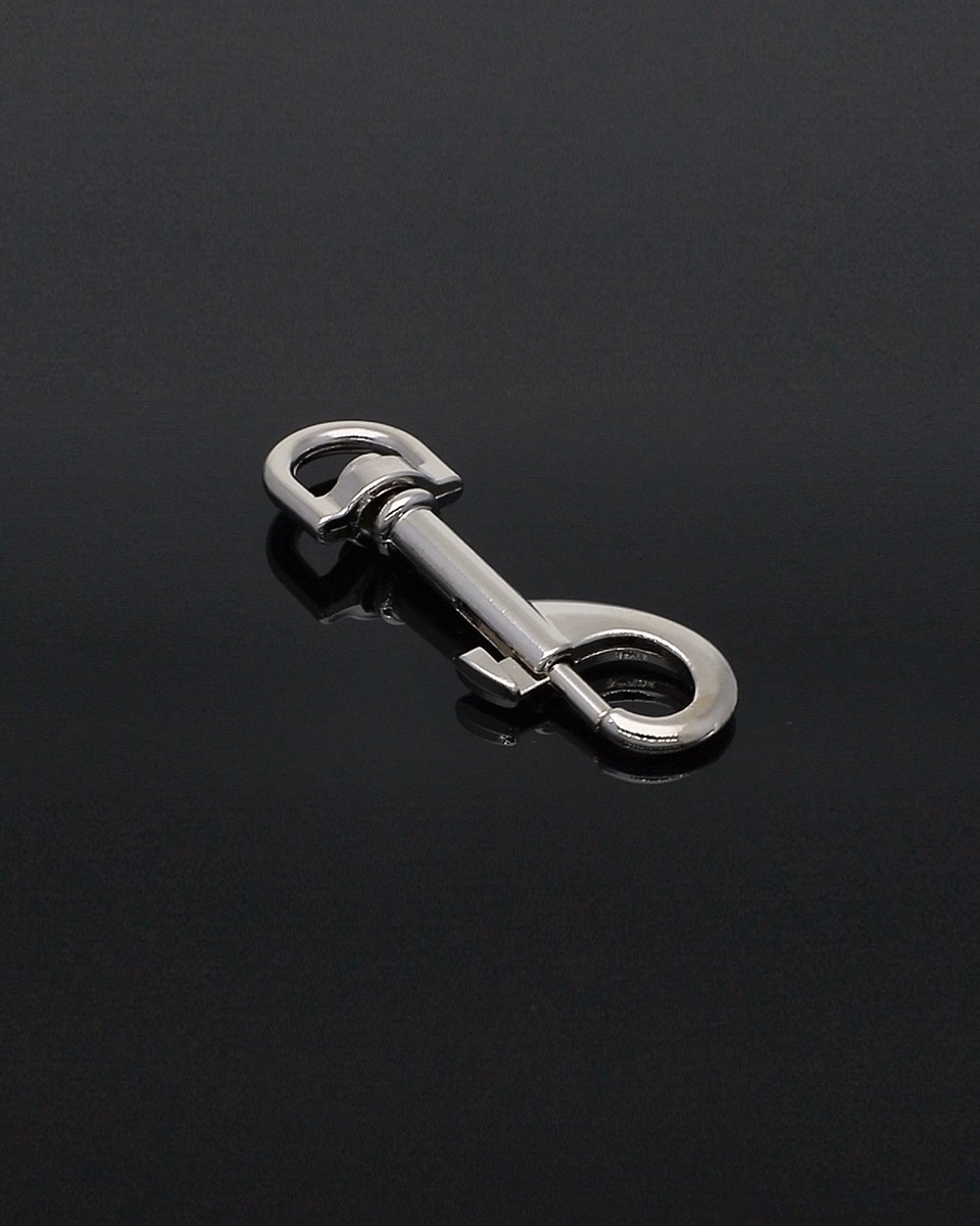 METAL SNAP HOOK 13 MM MILO  NICKEL 1 PCS
