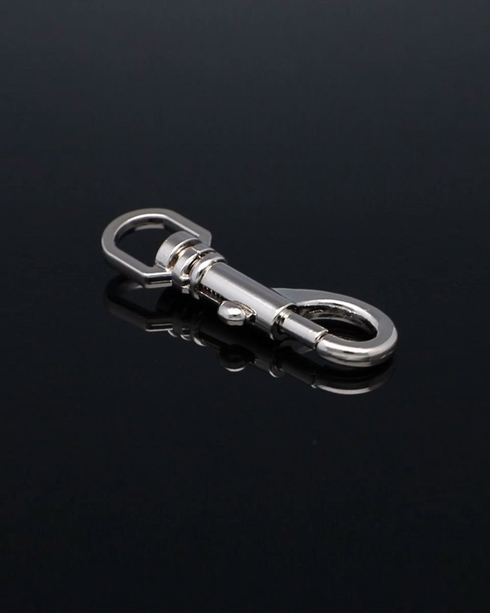 METAL SNAP HOOK 14 MM NICKEL 1 PCS