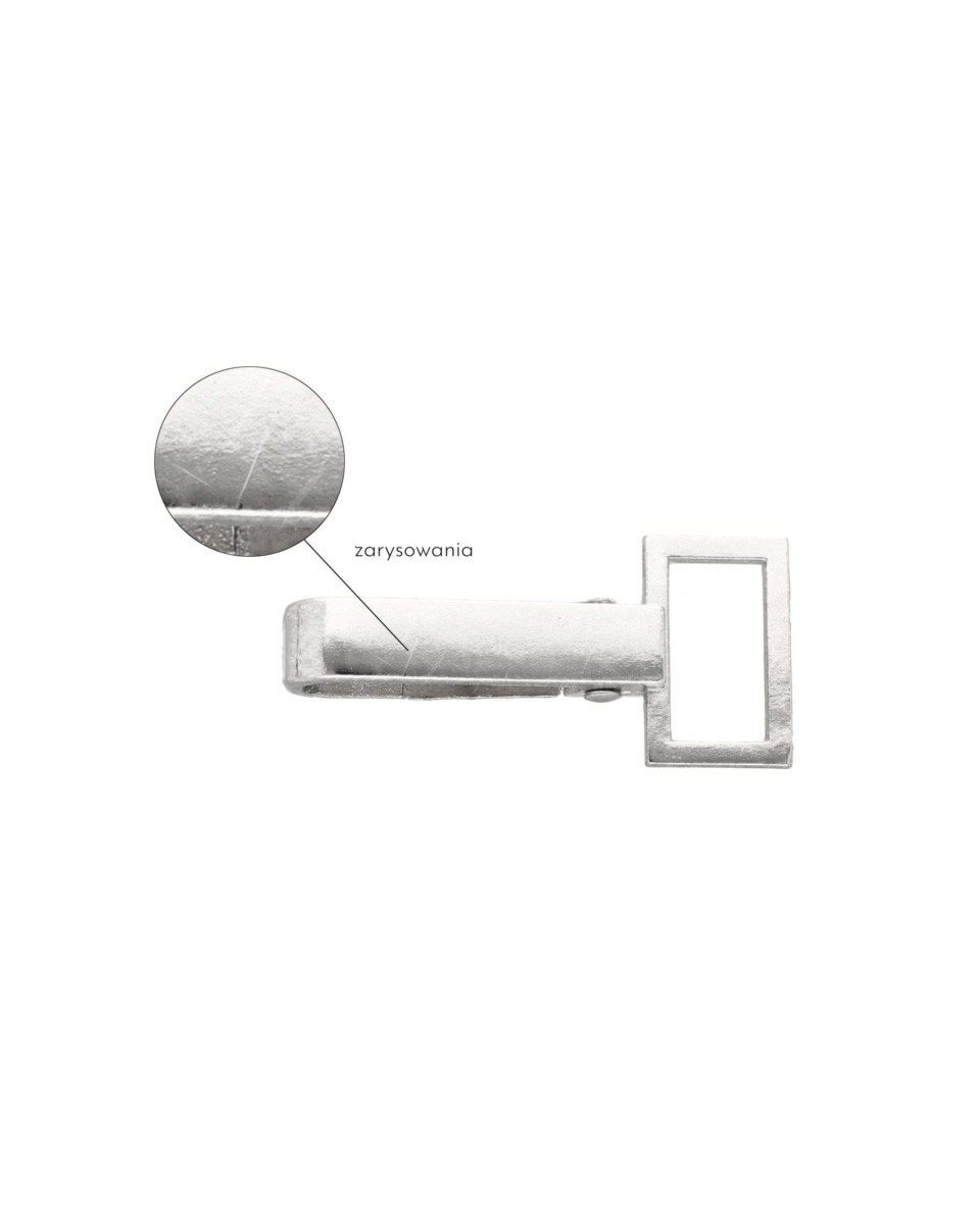 Karabińczyk metalowy 20 mm rf-70 nikiel - drugi gatunek Karabińczyk metalowy 20 mm rf-70 nikiel - drugi gatunek