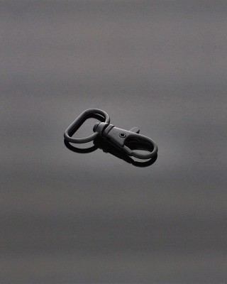 METAL  SNAP HOOK 17 MM BLACK MATT 500 PCS