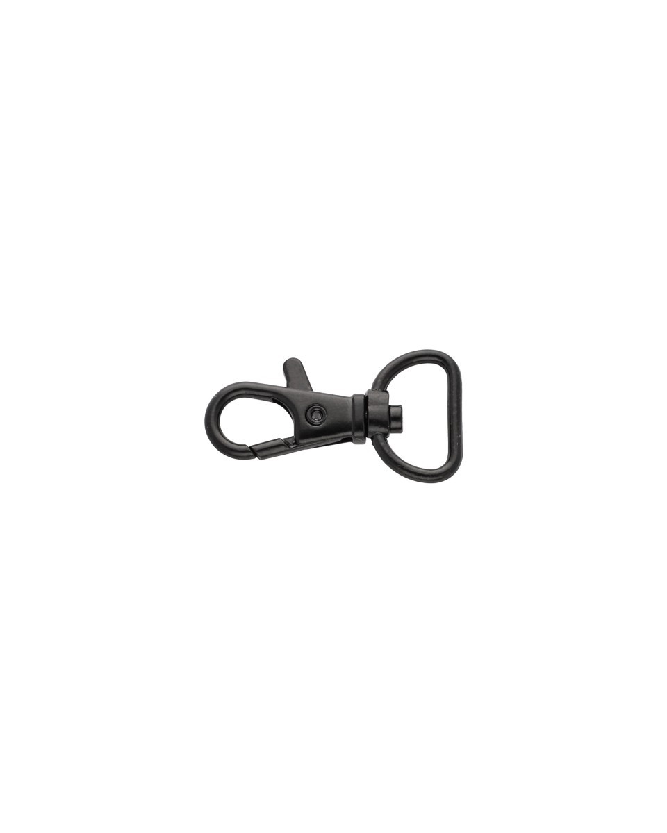 KARABINERHAKEN   17&nbsp MM SCHWARZMATT 100 ST.