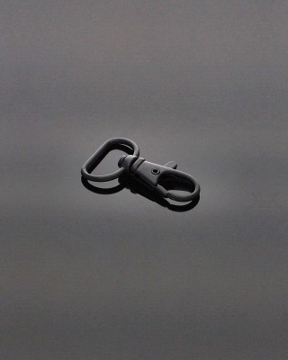 METAL  SNAP HOOK 17 MM BLACK MATT 100 PCS