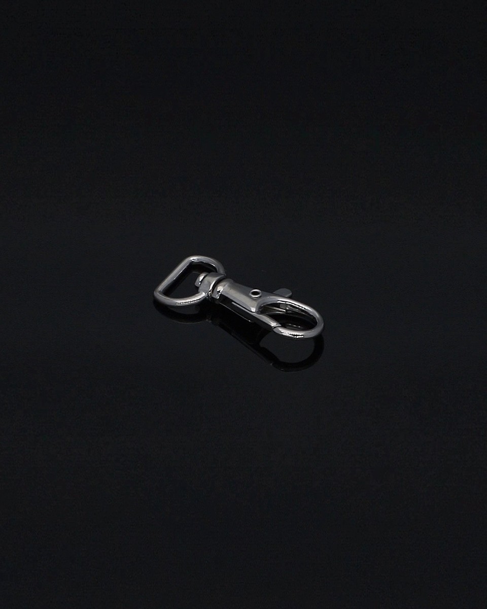METAL SNAP HOOK 12 MM NICKEL 100 PCS