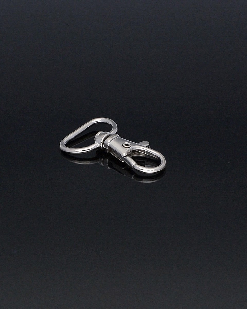METAL  SNAP HOOK 14&nbspMM LIGHT NICKEL  100  PCS