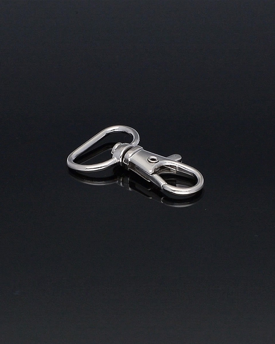 METAL SNAP HOOK 16 MM NICKEL 100 PCS