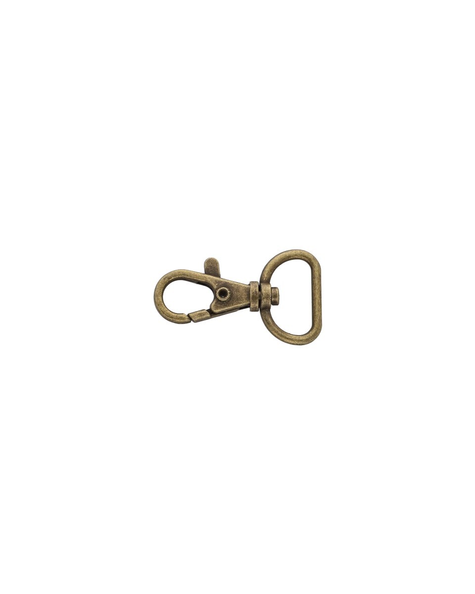METAL  SNAP HOOK 0014 20 MM OLD GOLD 100 PCS
