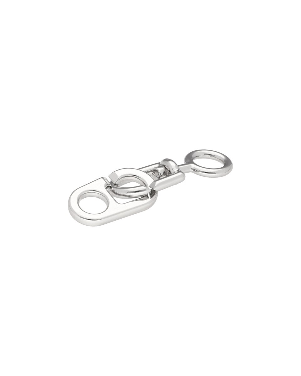 EXTRA SHINING METAL SNAP HOOK 12 MM GILBERT  GLOSSY NICKEL 1 PCS