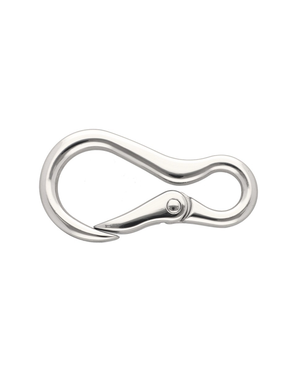 EXTRA GLANZ KARABINERHAKEN 14 MM CHROBRY NICKELGLANZ 1  ST.