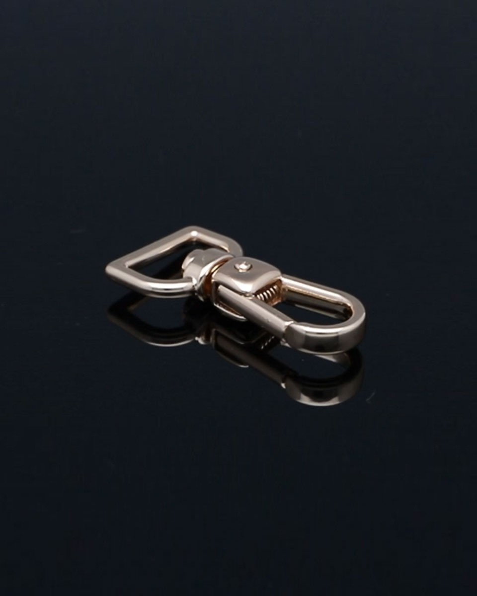 EXTRA GLANZ KARABINERHAKEN YME3113  (0277) 15 MM   HENRYK  LICHT  GOLD 1 ST.