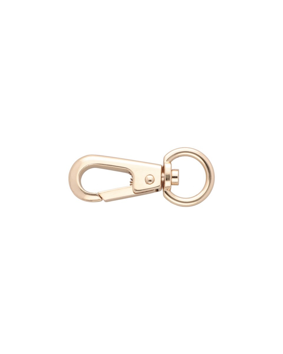 EXTRA SHINING METAL SNAP HOOK YME3113(0277) 15   MM  HENRYK LIGHT GOLD 1 PCS