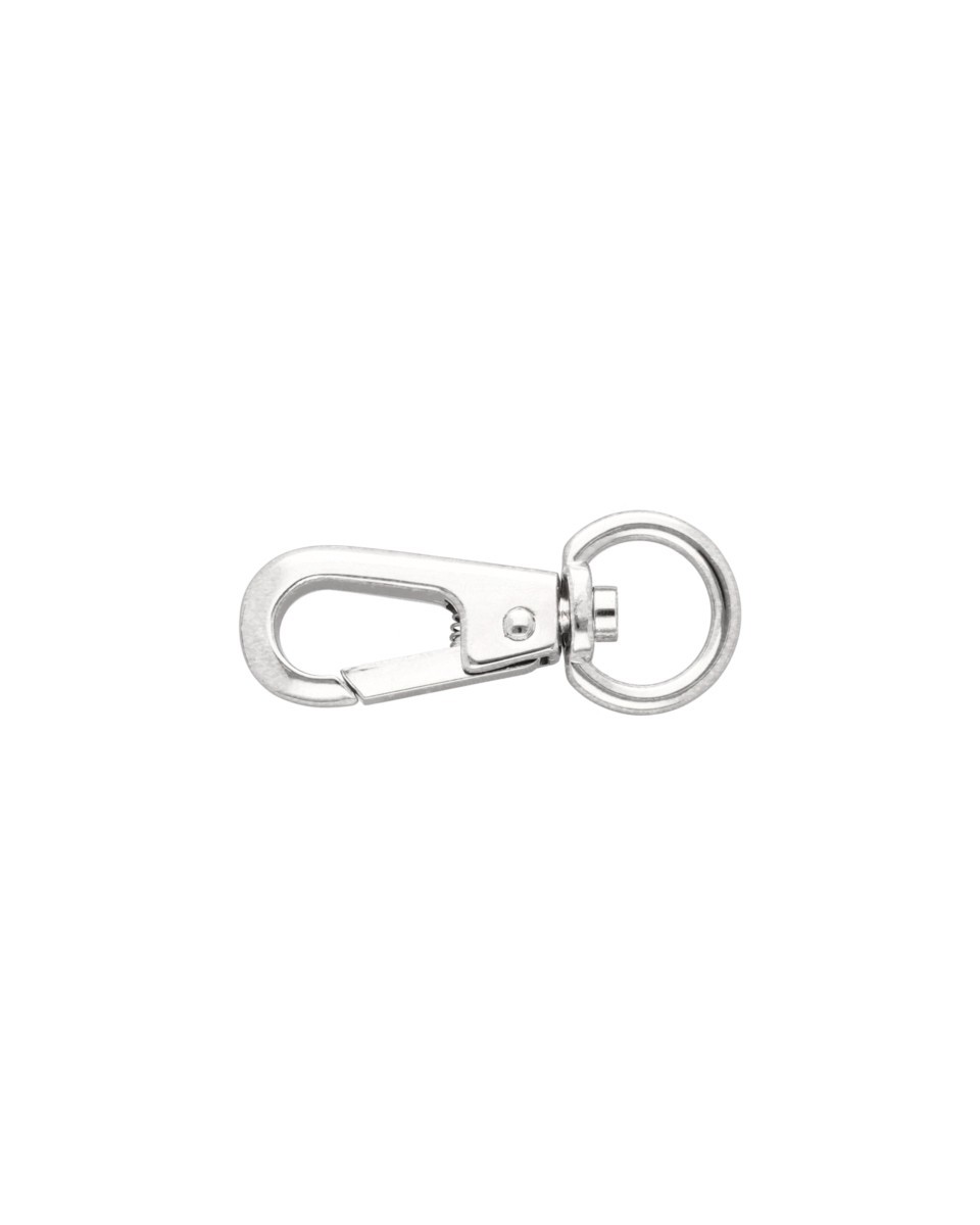 EXTRA   SHINING METAL SNAP  HOOK 16 MM HENRYK GLOSSY NICKEL 1 PCS