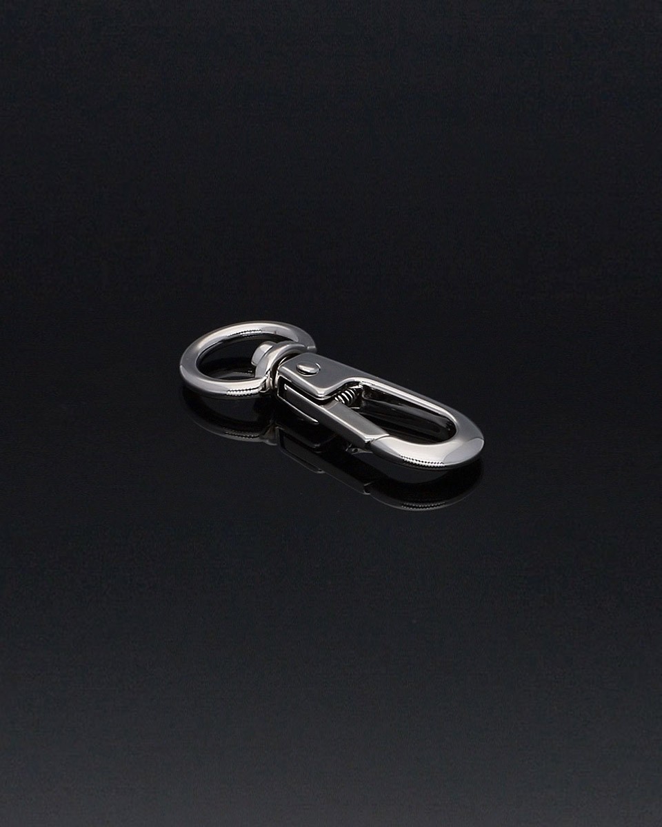 EXTRA   SHINING METAL SNAP  HOOK 16 MM HENRYK GLOSSY NICKEL 1 PCS