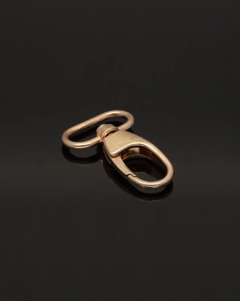METAL SNAP HOOK SX7716A  27 MM ADAM LIGHT GOLD 1   PCS