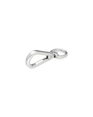 EXTRA SHINING METAL SNAP HOOK 20 MM ANATOL GLOSSY  NICKEL 1 PCS