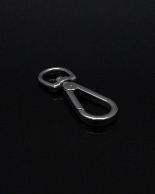 EXTRA SHINING METAL SNAP HOOK 20 MM ANATOL GLOSSY  NICKEL 1 PCS