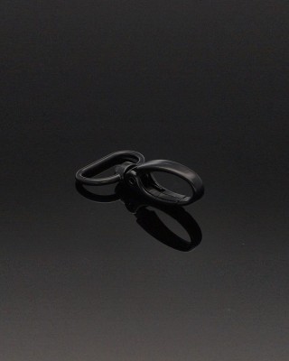 METAL SNAP   HOOK&nbsp20 MM  MATT    BLACK 100    PCS