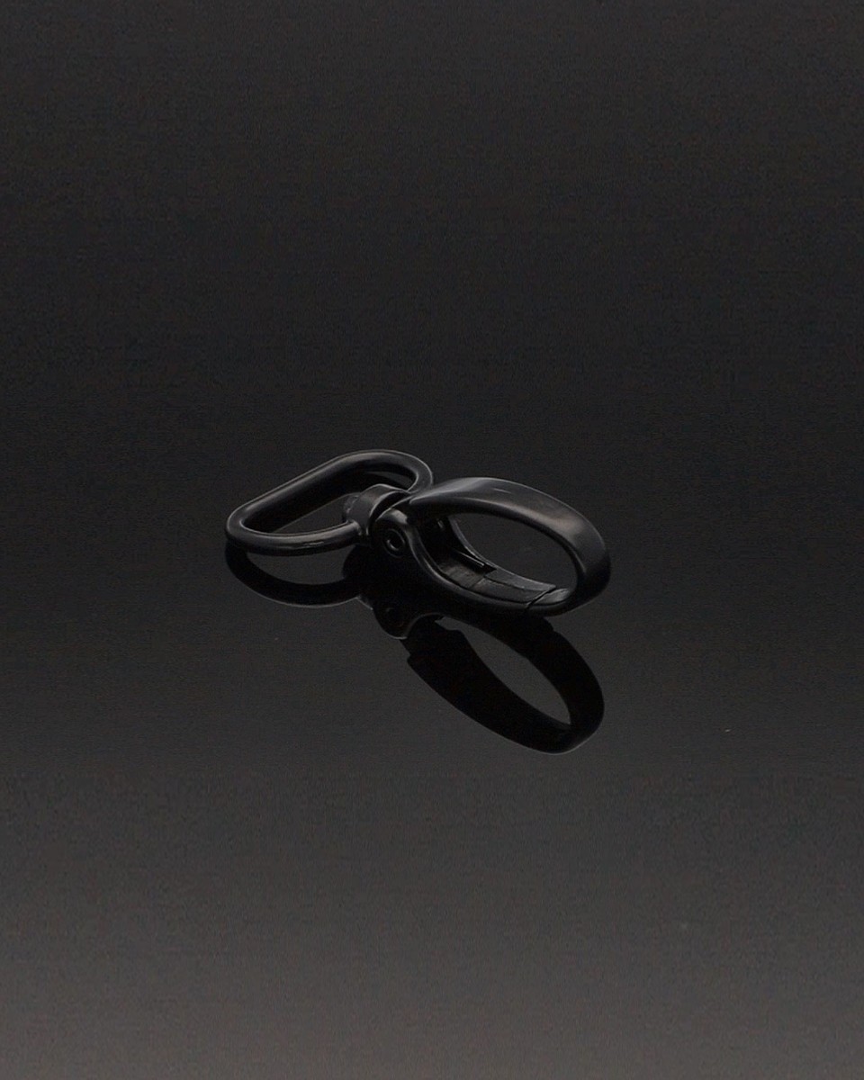 METAL SNAP   HOOK&nbsp20 MM  MATT    BLACK 100    PCS