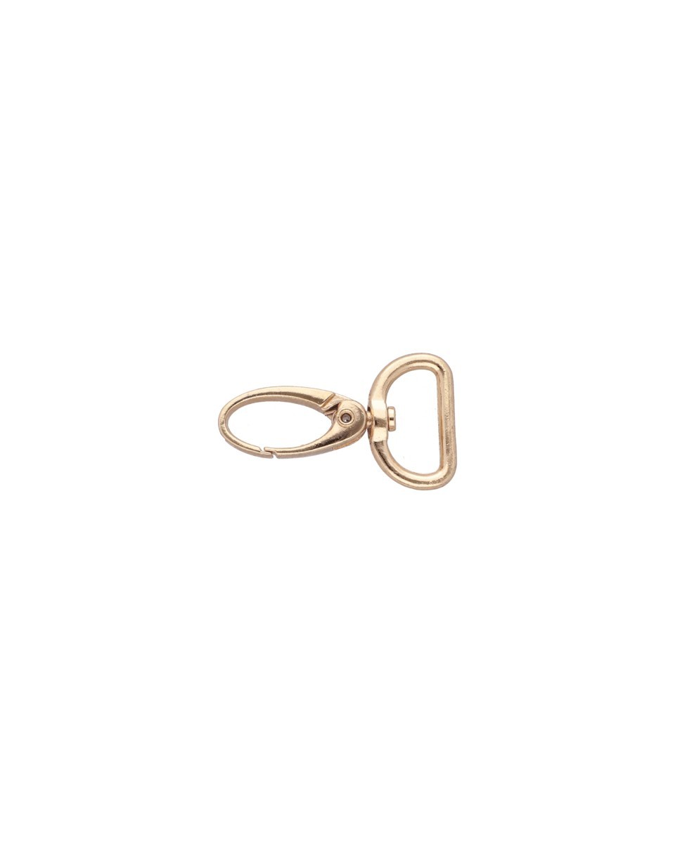 METAL SNAP HOOK RF-101  20 MM LIGHT          GOLD 100 PCS
