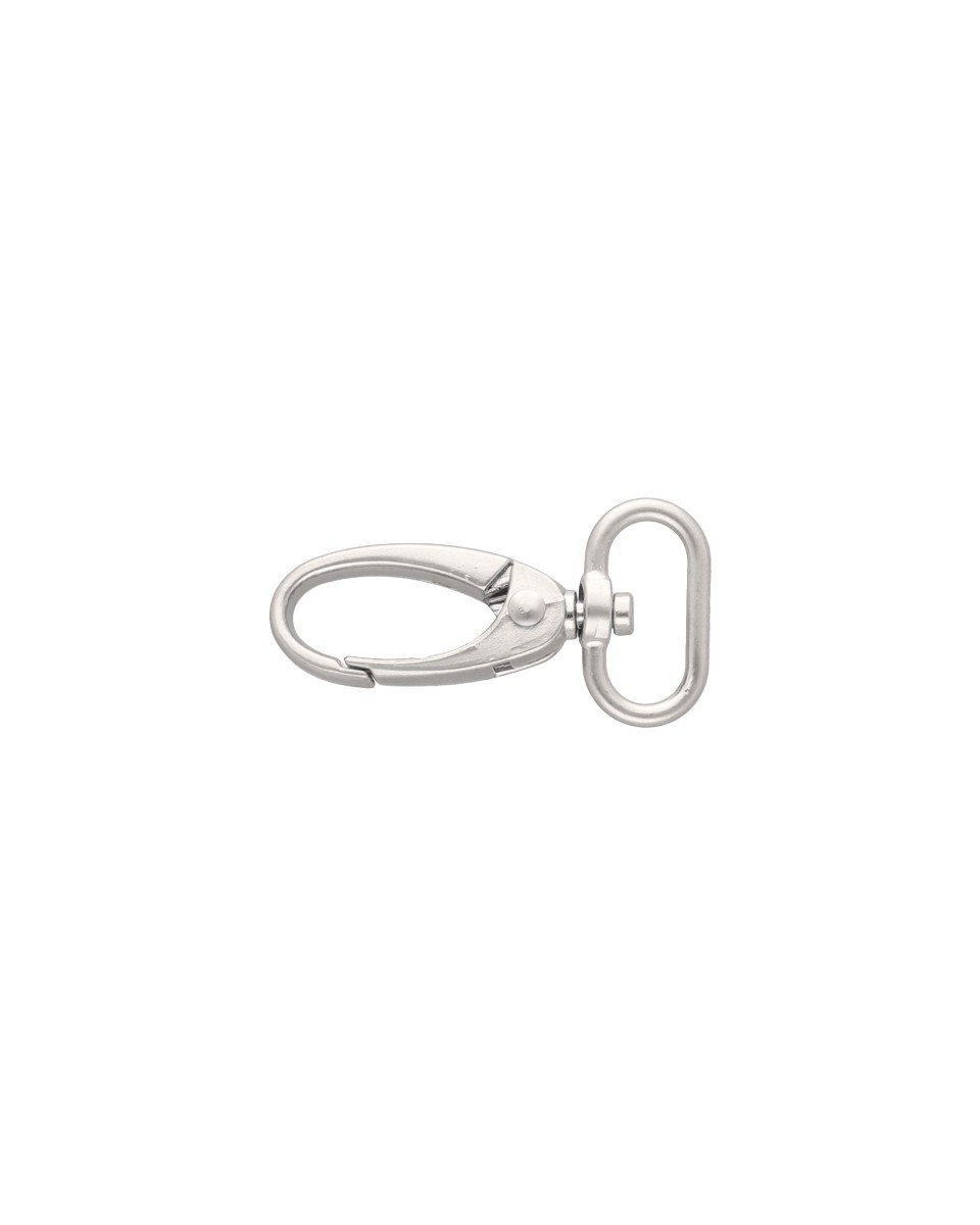 METAL SNAP HOOK 0037 20 MM NICKEL MATT 1 PCS