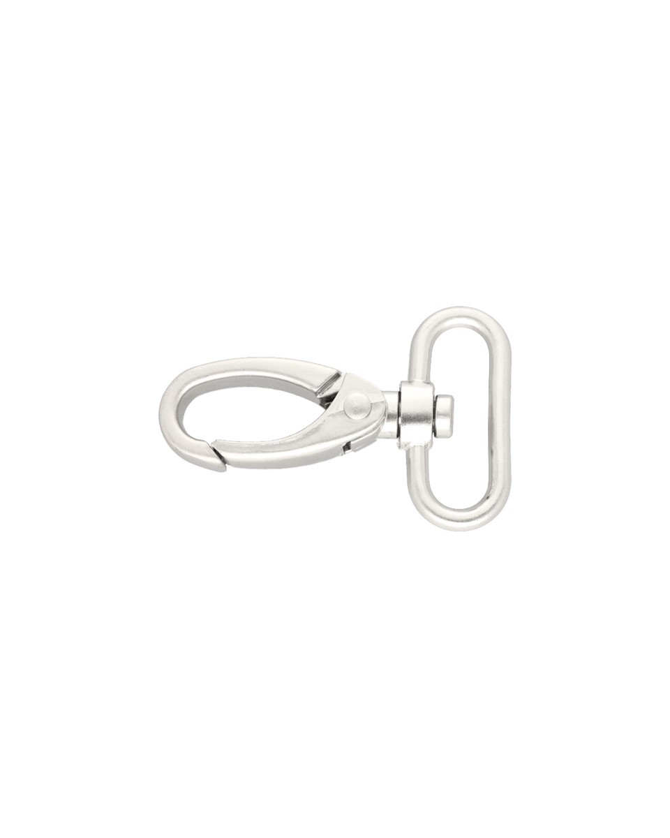 METAL SNAP HOOK 32 MM NICKEL MATT 1  PCS