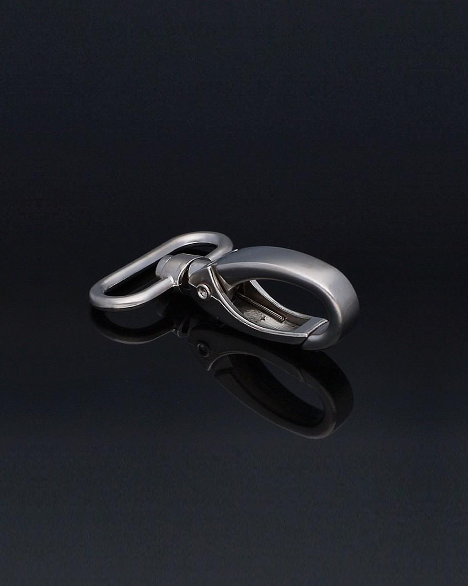METAL SNAP HOOK 32 MM NICKEL MATT 1  PCS