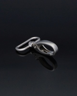 METAL SNAP HOOK 38 MM NICKEL MATT 1 PCS