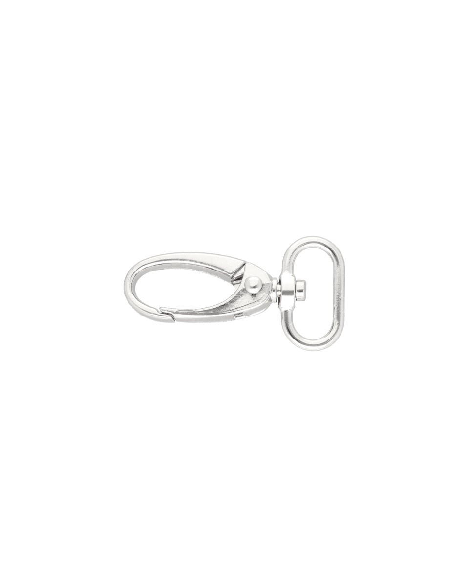 METAL SNAP HOOK 20 MM 0037 GLOSSY NICKEL 1 PCS