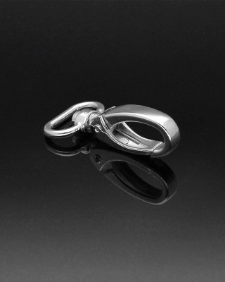 METAL SNAP HOOK 20 MM 0037 GLOSSY NICKEL 1 PCS