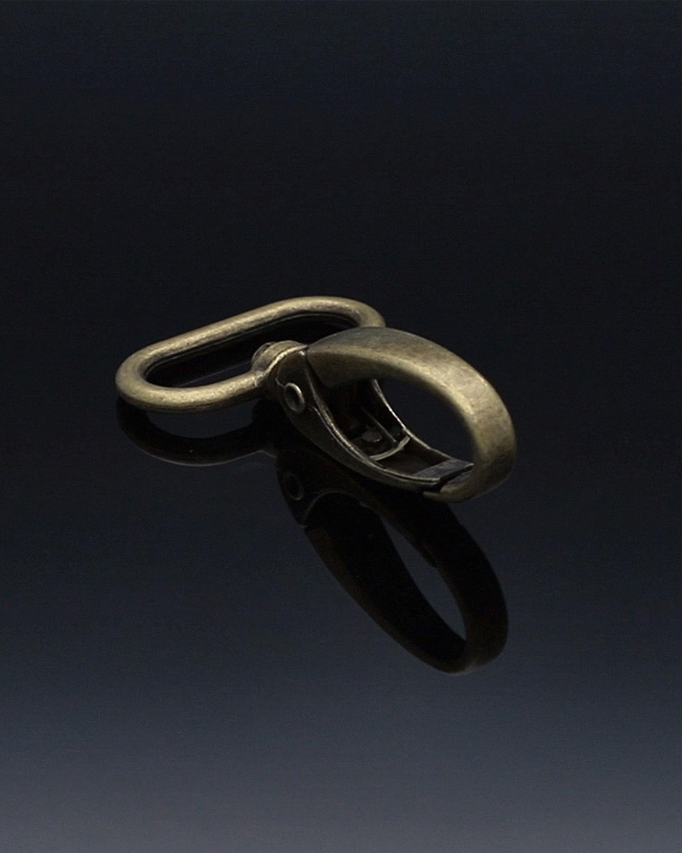 METAL SNAP  HOOK 0037 20  MM OLD GOLD 1  PCS