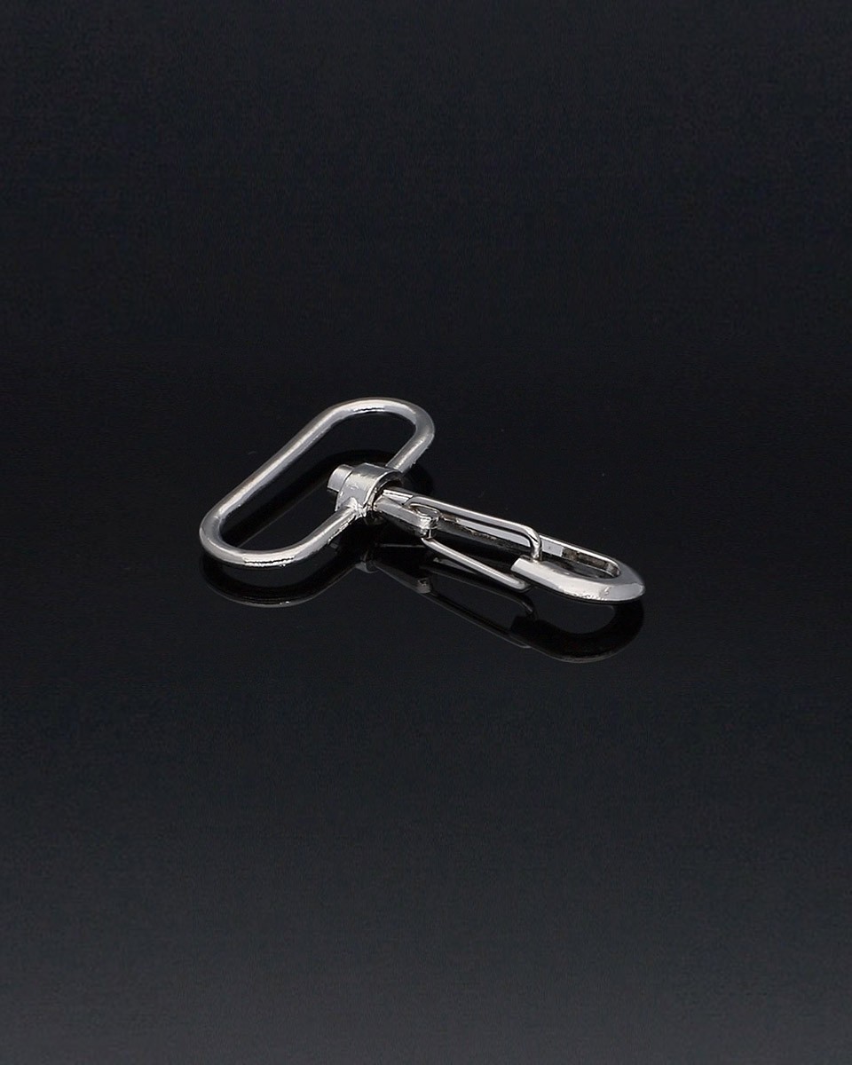 METAL SNAP HOOK 38 MM HIPOLIT NICKEL 100   PCS