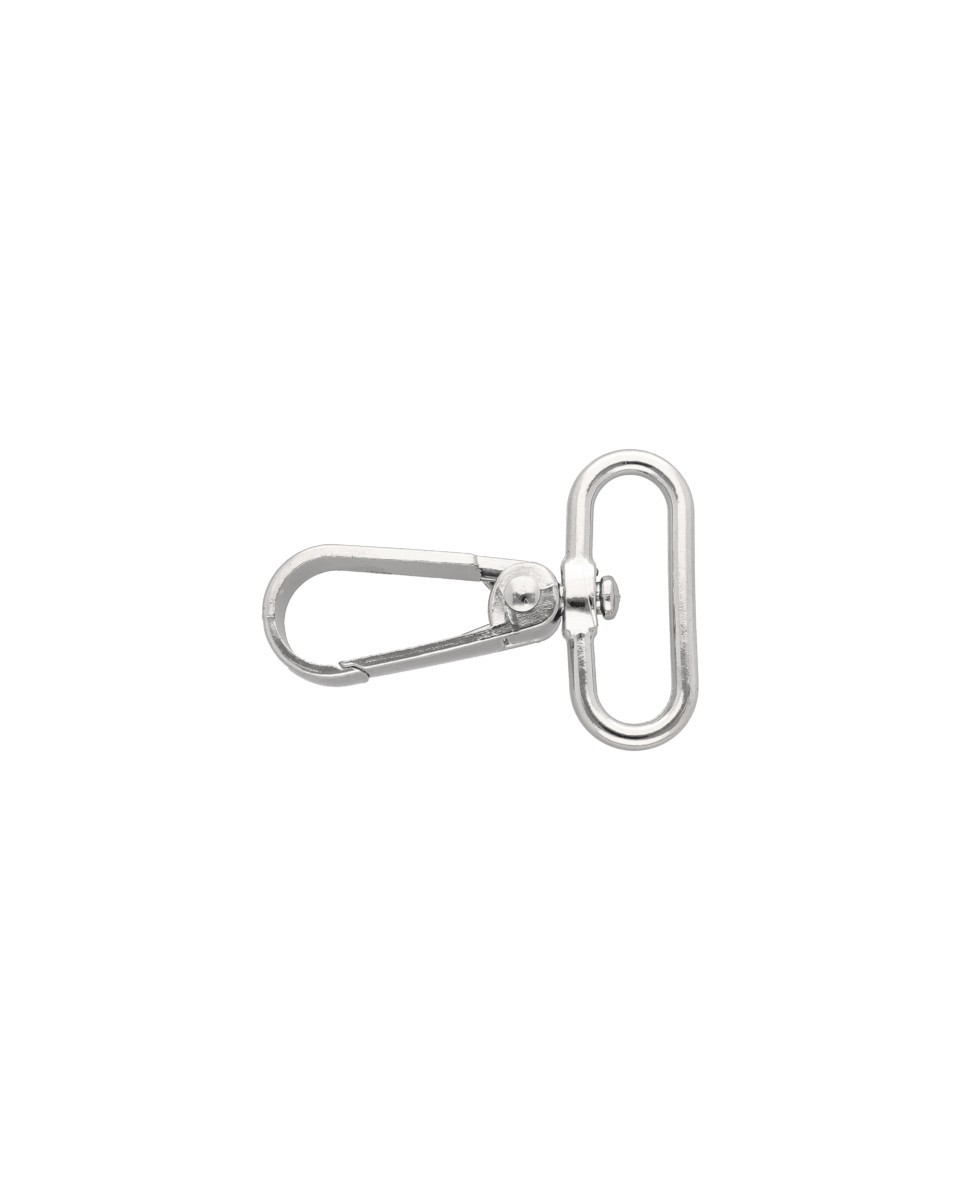METAL SNAP  HOOK 30 MM  BORYS NICKEL 1 PCS