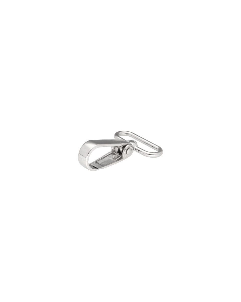 METAL SNAP  HOOK 30 MM  BORYS NICKEL 1 PCS