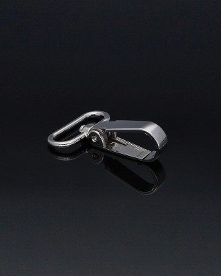 METAL SNAP  HOOK 30 MM  BORYS NICKEL 1 PCS