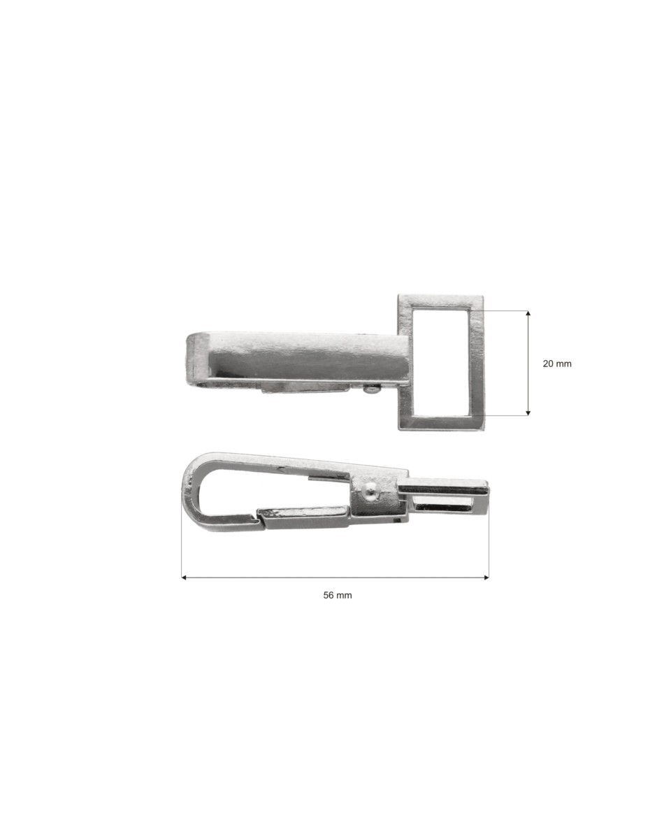 KARABINERHAKEN 20 MM KAJETAN NICKEL 1  ST.