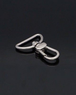 EXTRA GLANZ KARABINERHAKEN 30 MM  LUDWIK NICKELGLANZ 1  ST.